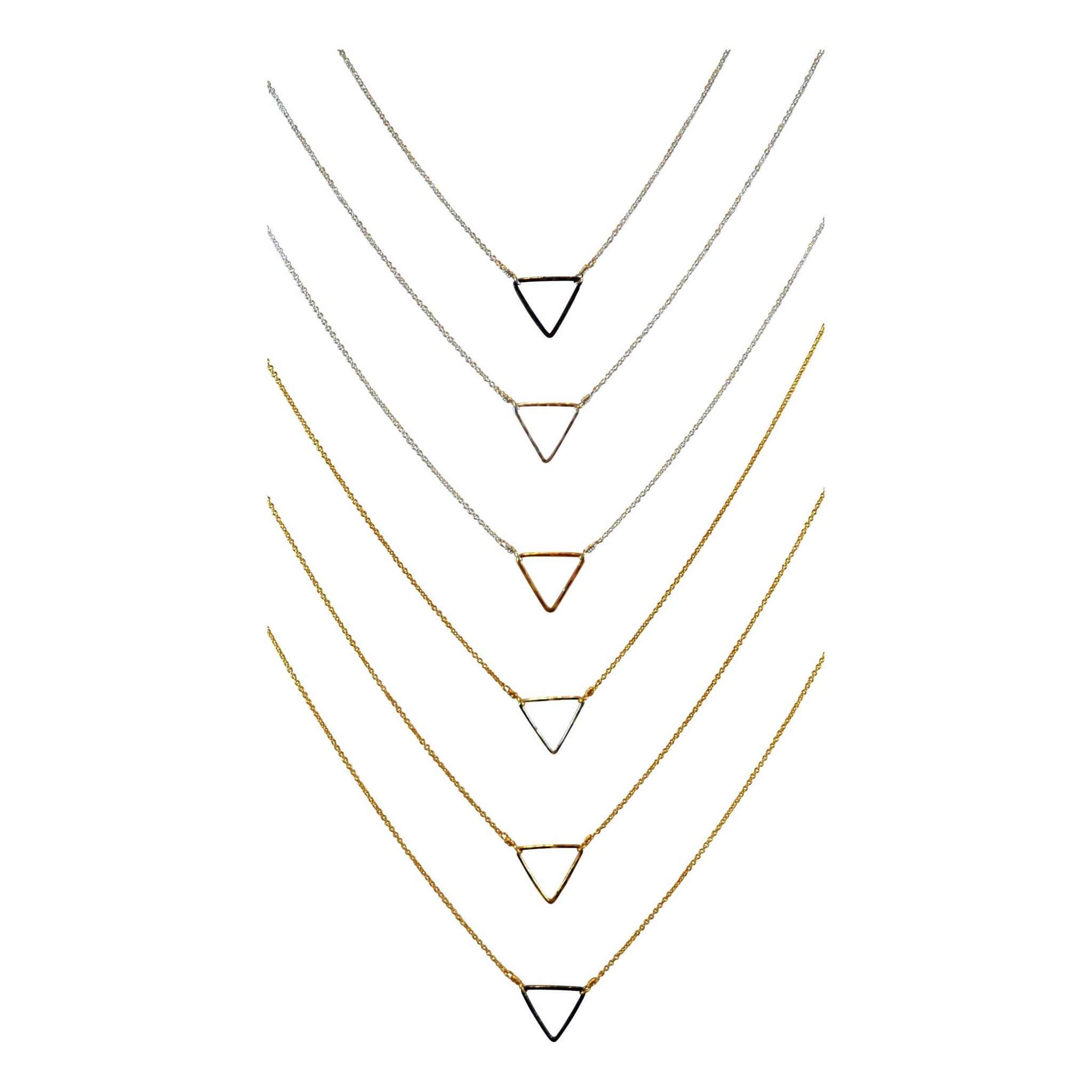 Local made triangle necklace - Tamacino 