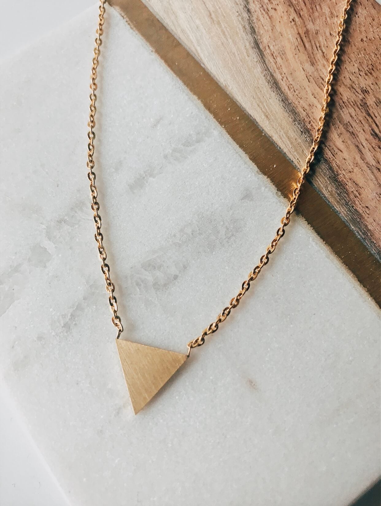 The Gold Triangle Necklace