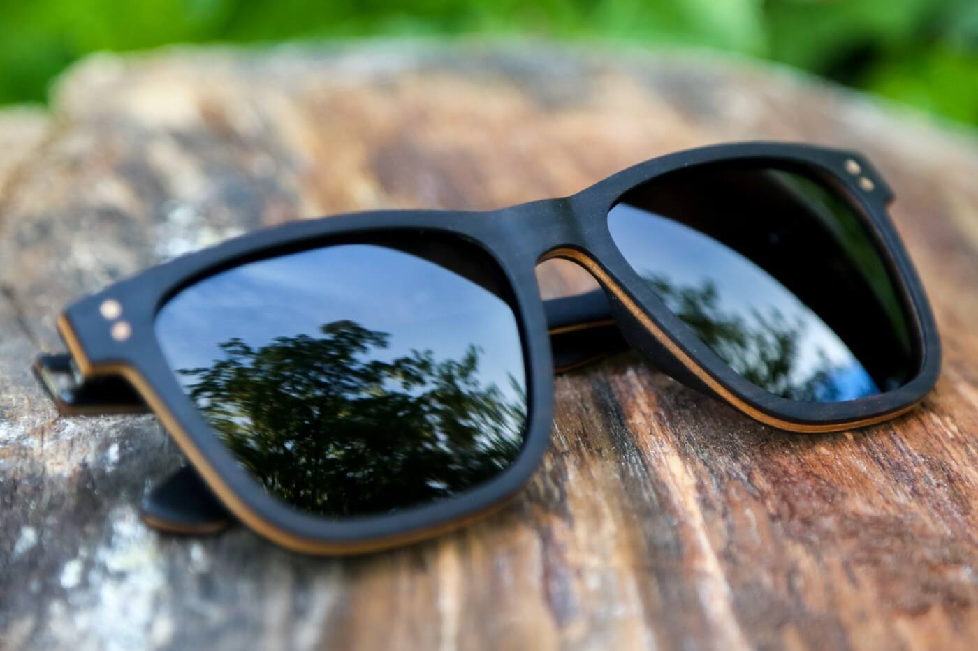Black Wood Sunglasses locally made in Lake Tahoe - Tahoe Timber