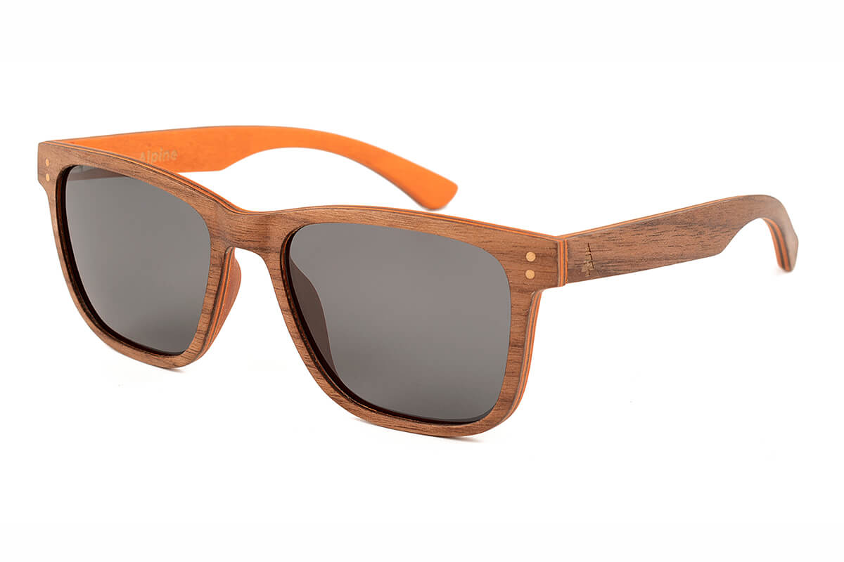 Walnut Wooden Sunglasses locally made in Lake Tahoe - Tahoe Timber